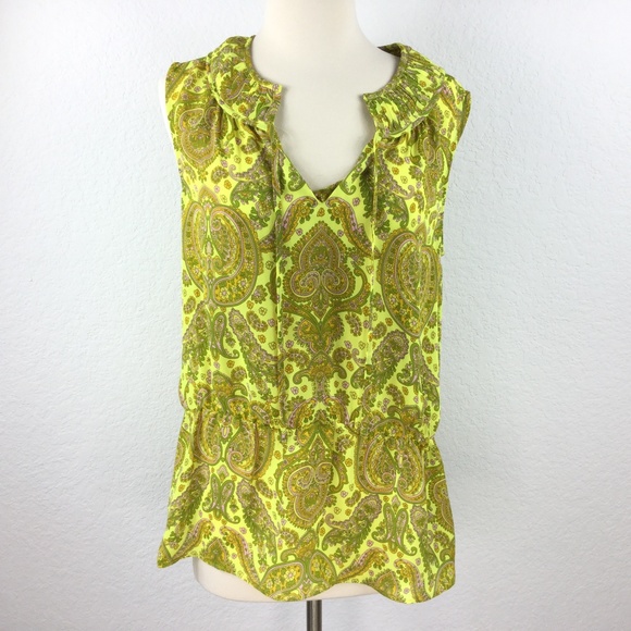 Banana Republic Tops - Banana Republic elastic waist Yellow top small